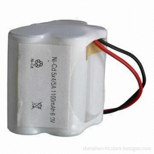 NiCd 4/5A 1,100mAh Rechargeable Battery Pack, 6.0V, Widely Used in Electronic Toys and More